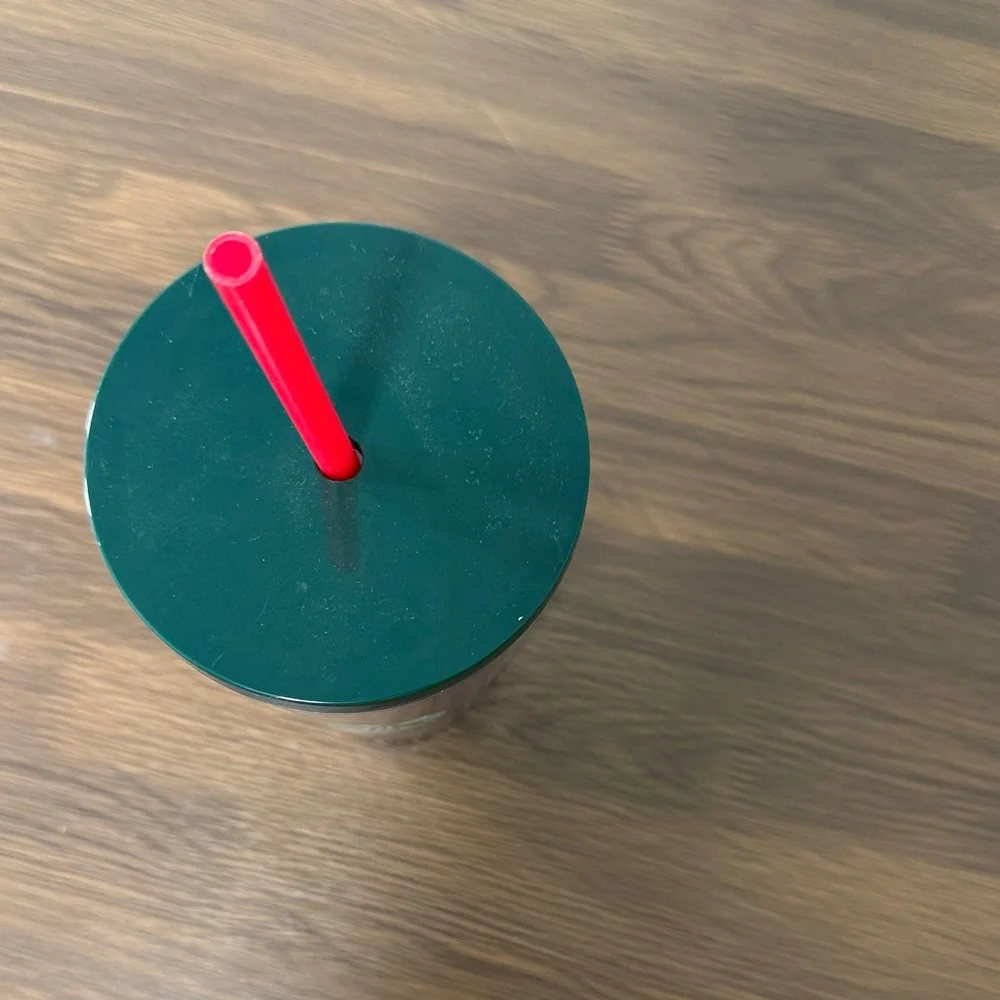 Starbucks 2019 16oz‎ Holiday Red and Green Tumbler with Logo